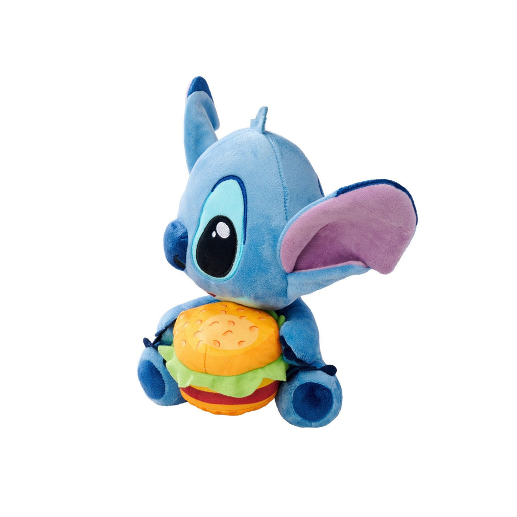 Imagen del producto Lilo & Stitch figura de peluche Stitch con hamburguesa 25 cm
