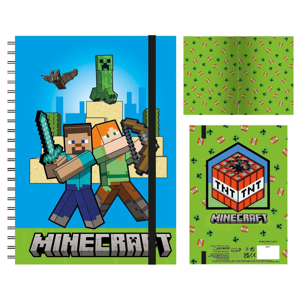 Imagen del producto Cuaderno con espiral Minecraft A5