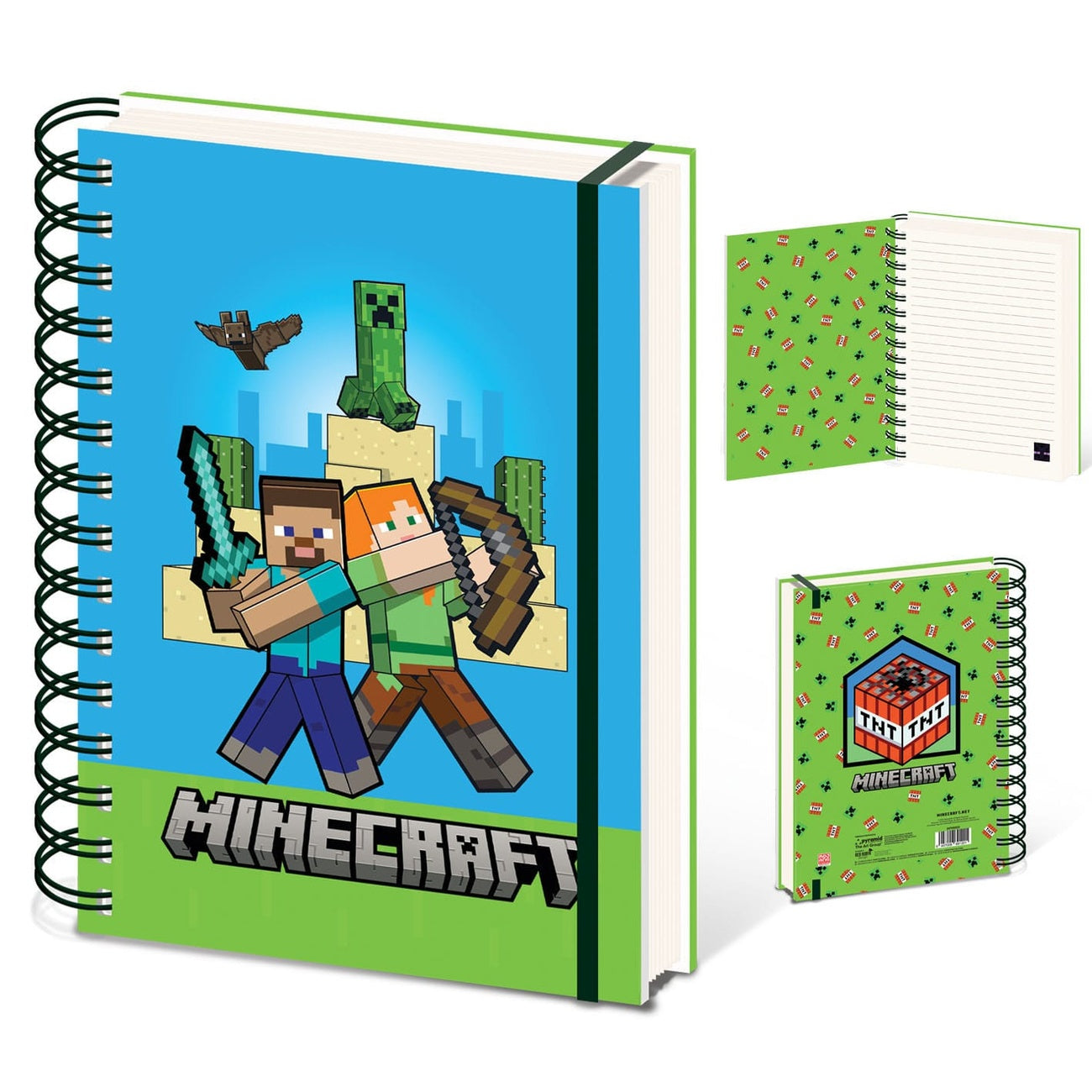 Imagen del producto Cuaderno con espiral Minecraft A5