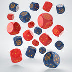 Imagen del producto Set de dados D6 Crosshairs Compact Cobalto y Rojo (20)