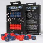 Imagen del producto Set de dados D6 Crosshairs Compact Cobalto y Rojo (20)