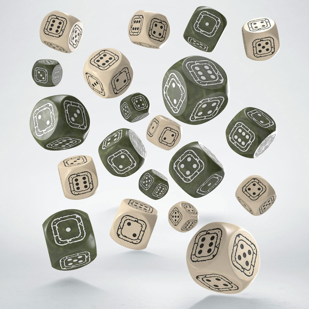 Imagen del producto Fortress Compact Set de dados D6 Beige & Olive (20)
