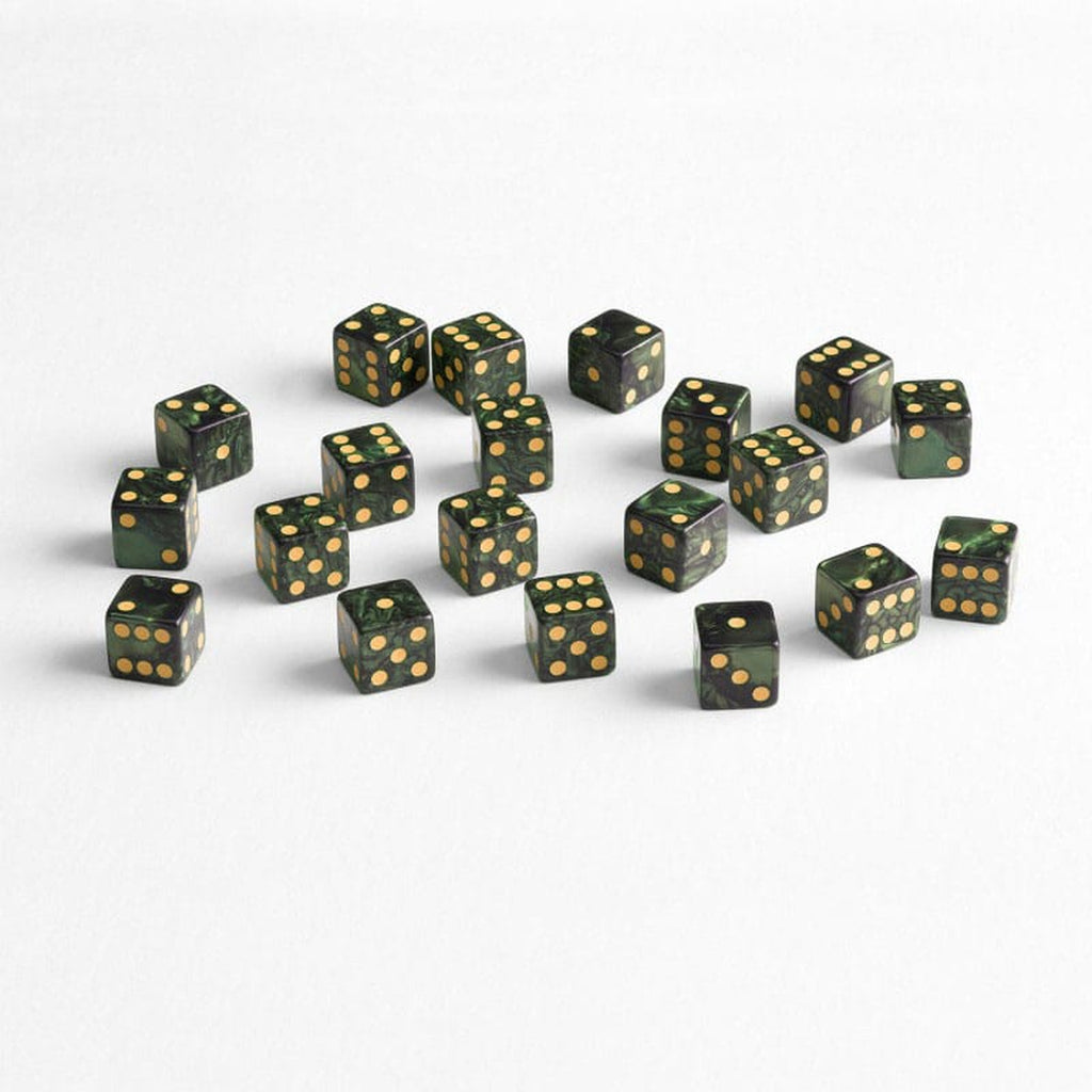 Imagen del producto Q Workshop Set de Dados Full Pack D6 Verde (20)