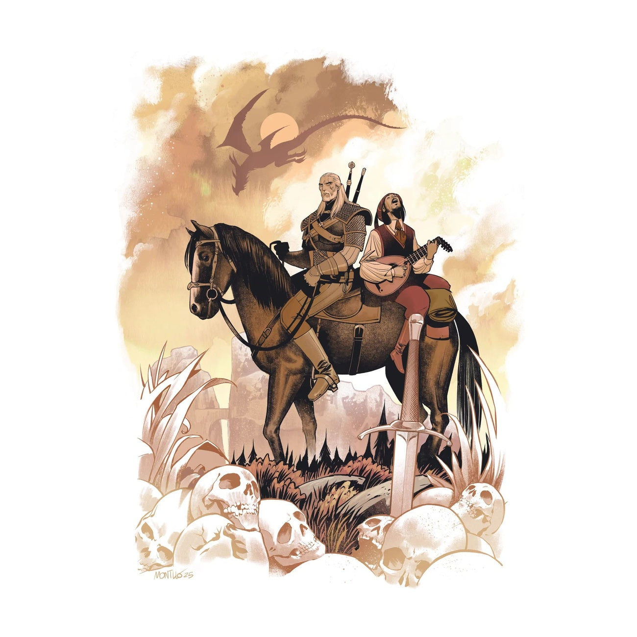 Imagen del producto The Witcher Puzzle Pack de 10 10th Anniversary Puzzle Collection (500 piezas)
