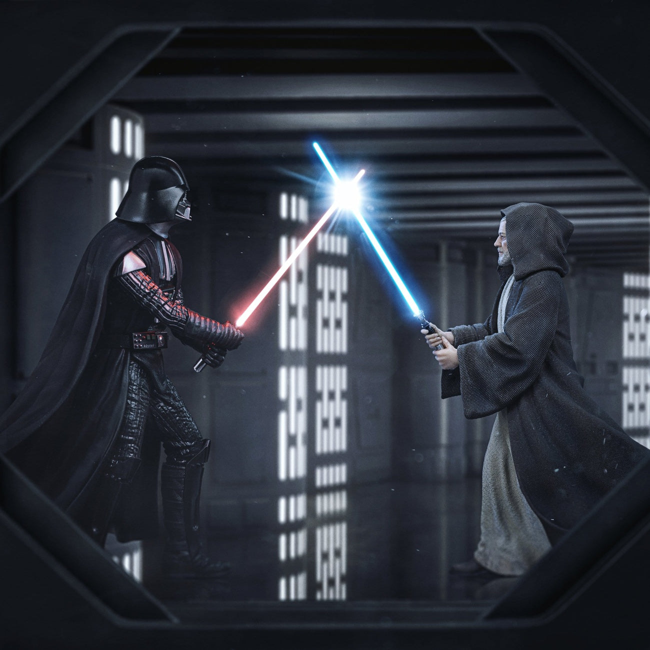 Product image Star Wars Deluxe Art Scale Statue 1/10 Darth Vader vs Obi-Wan Kenobi (CCXP Exclusive 2025) 24 cm