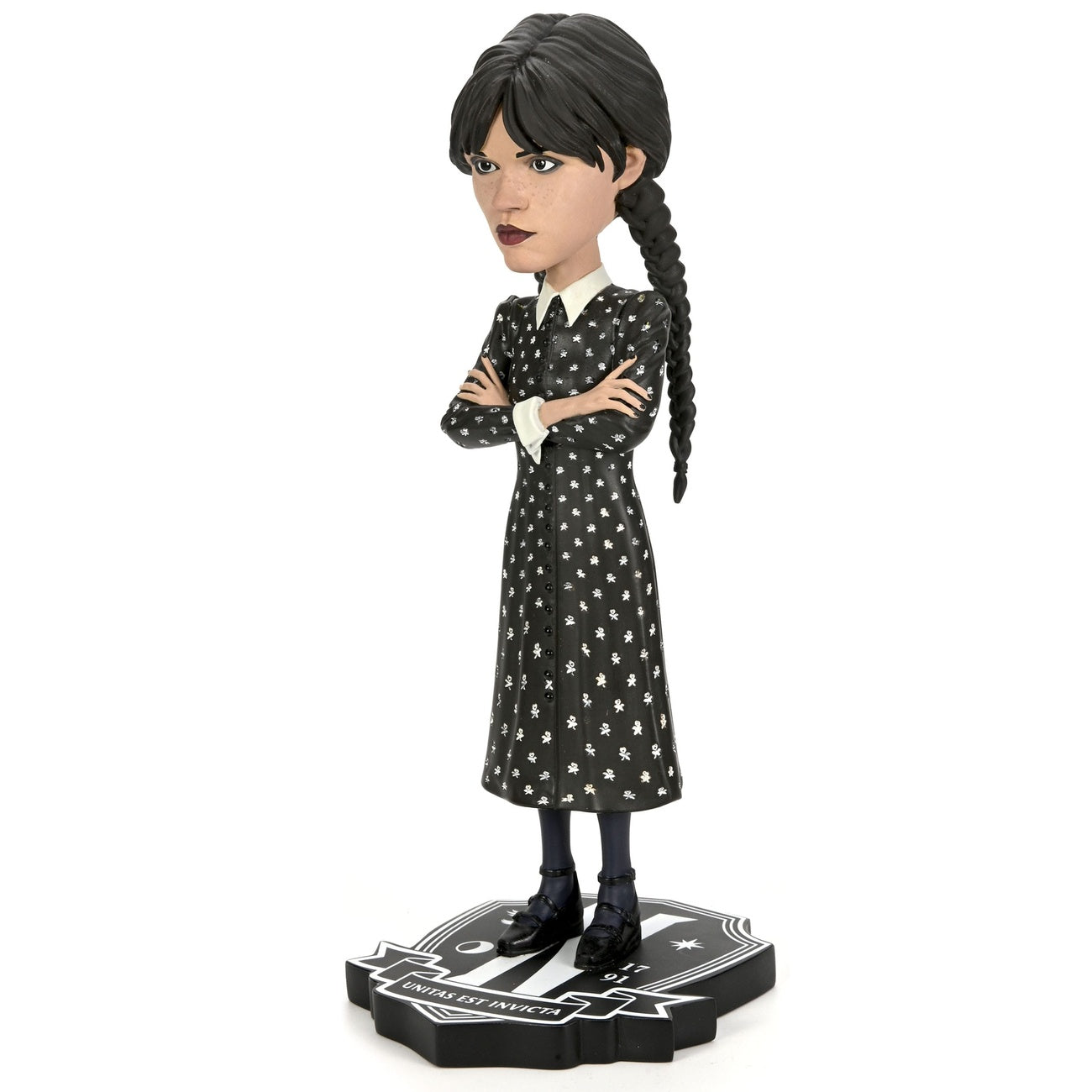 Imagen del producto Wednesday Head Knocker figura cabezona Wednesday Addams 21 cm
