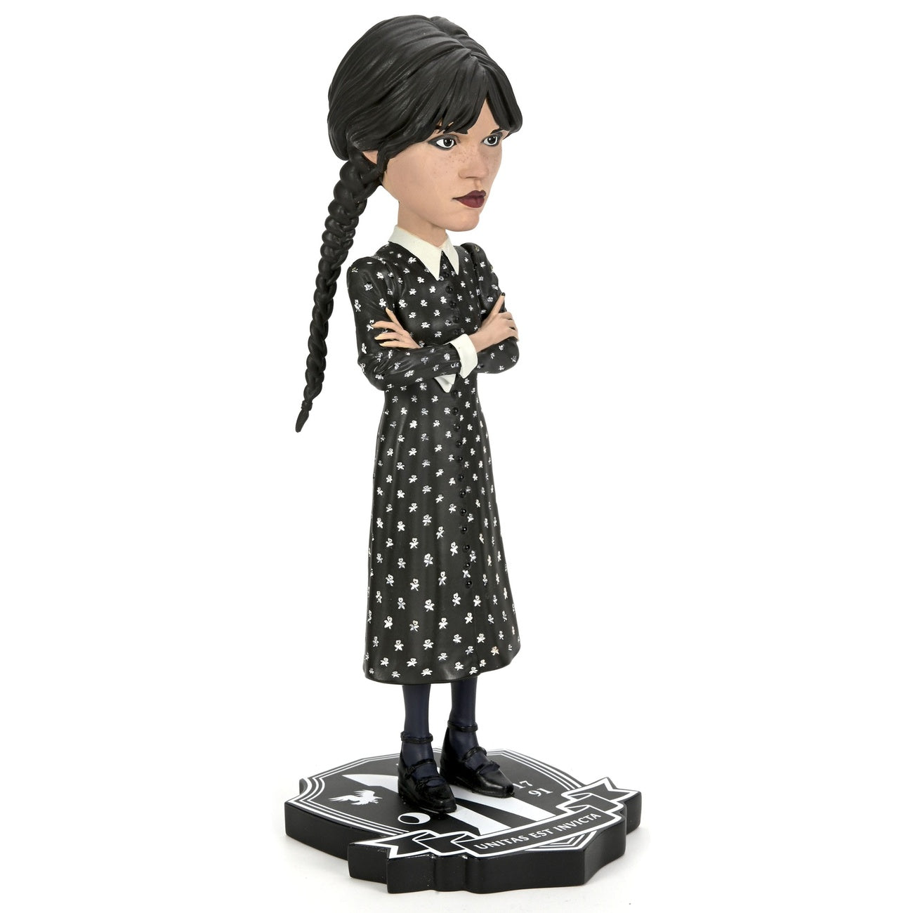 Imagen del producto Wednesday Head Knocker figura cabezona Wednesday Addams 21 cm