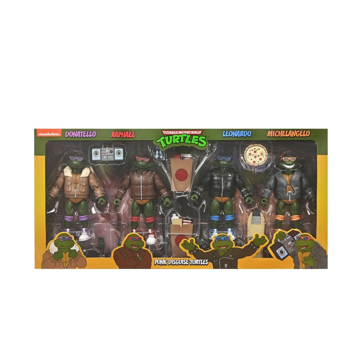 Imagen del producto Teenage Mutant Ninja Turtles (Dibujo animado) Pack de 4 figuras de acción Punk Turtles 18 cm