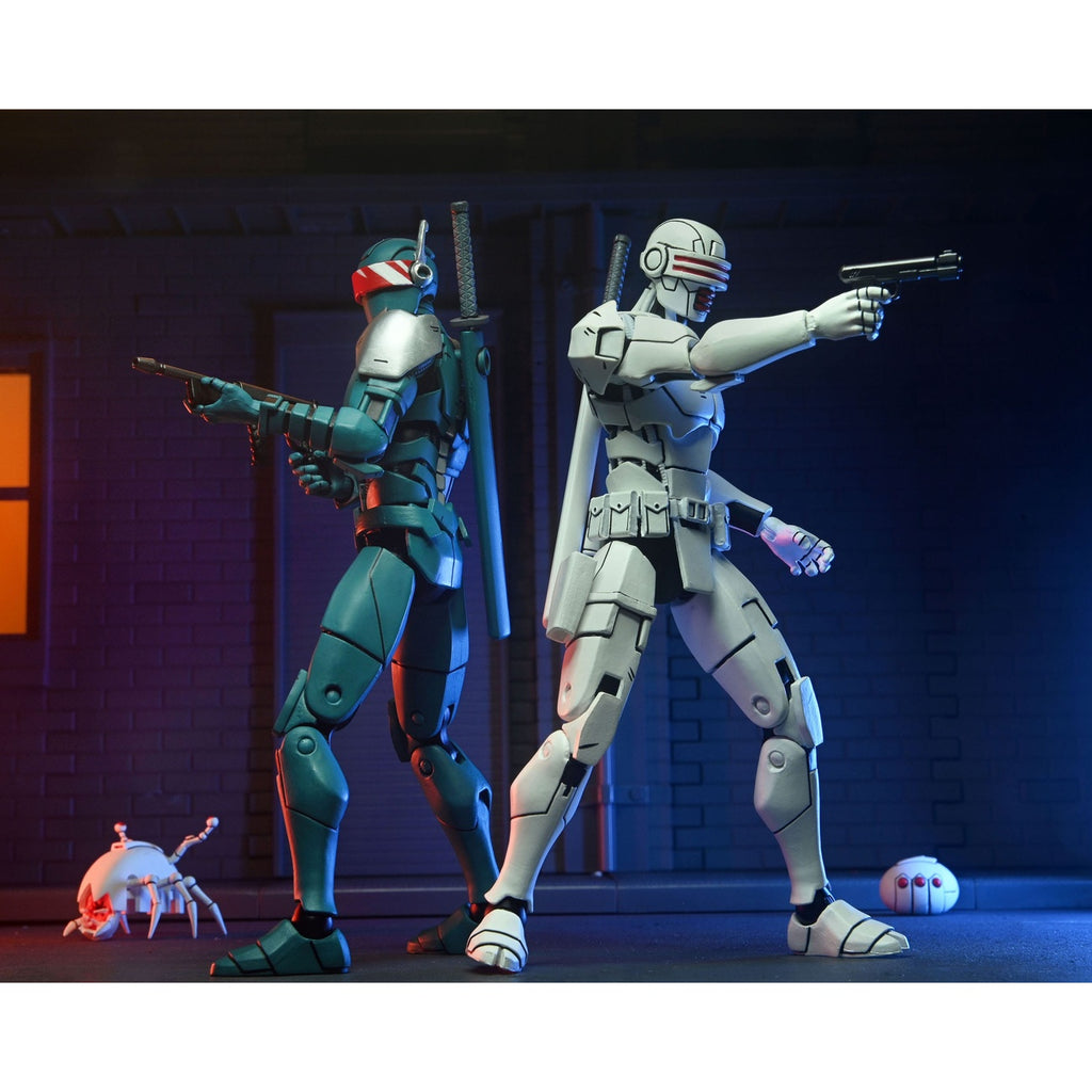Imagen del producto Teenage Mutant Ninja Turtles (The Last Ronin) Pack de 2 figuras de acción Synja Robots 18 cm
