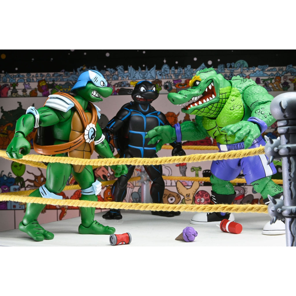 Imagen del producto Teenage Mutant Ninja Turtles (Archie Comics) Pack de 4 figuras de acción Stump Wrestling Turtles 18 cm