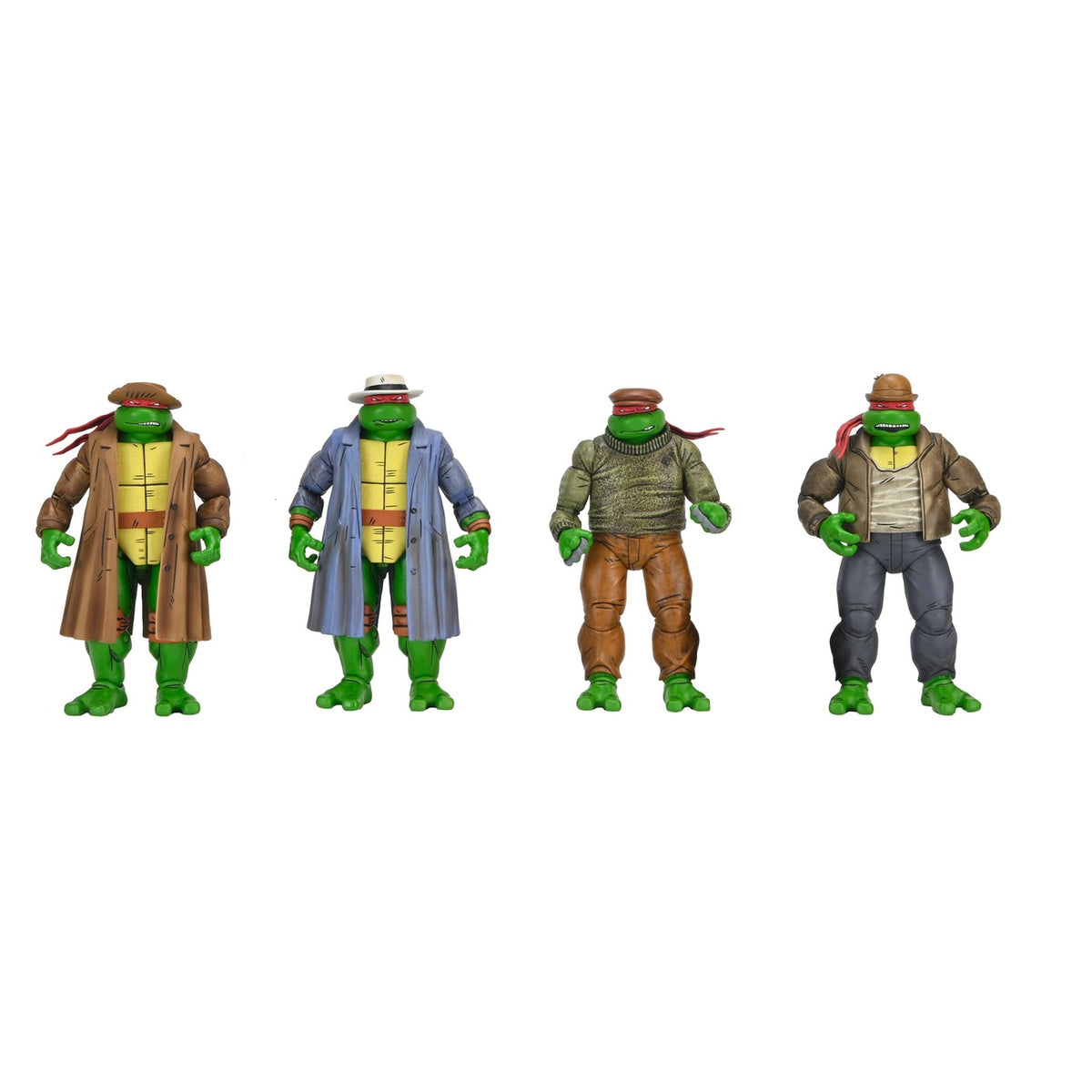 Imagen del producto Teenage Mutant Ninja Turtles Pack de 4 figuras de acción Gangster Turtles 18 cm