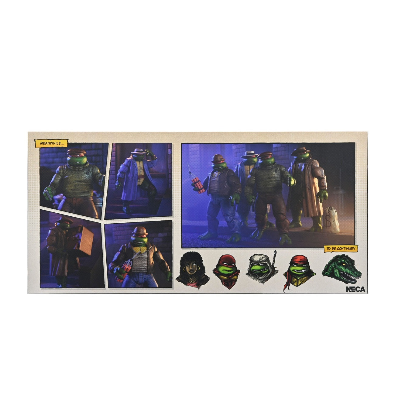 Imagen del producto Teenage Mutant Ninja Turtles Pack de 4 figuras de acción Gangster Turtles 18 cm
