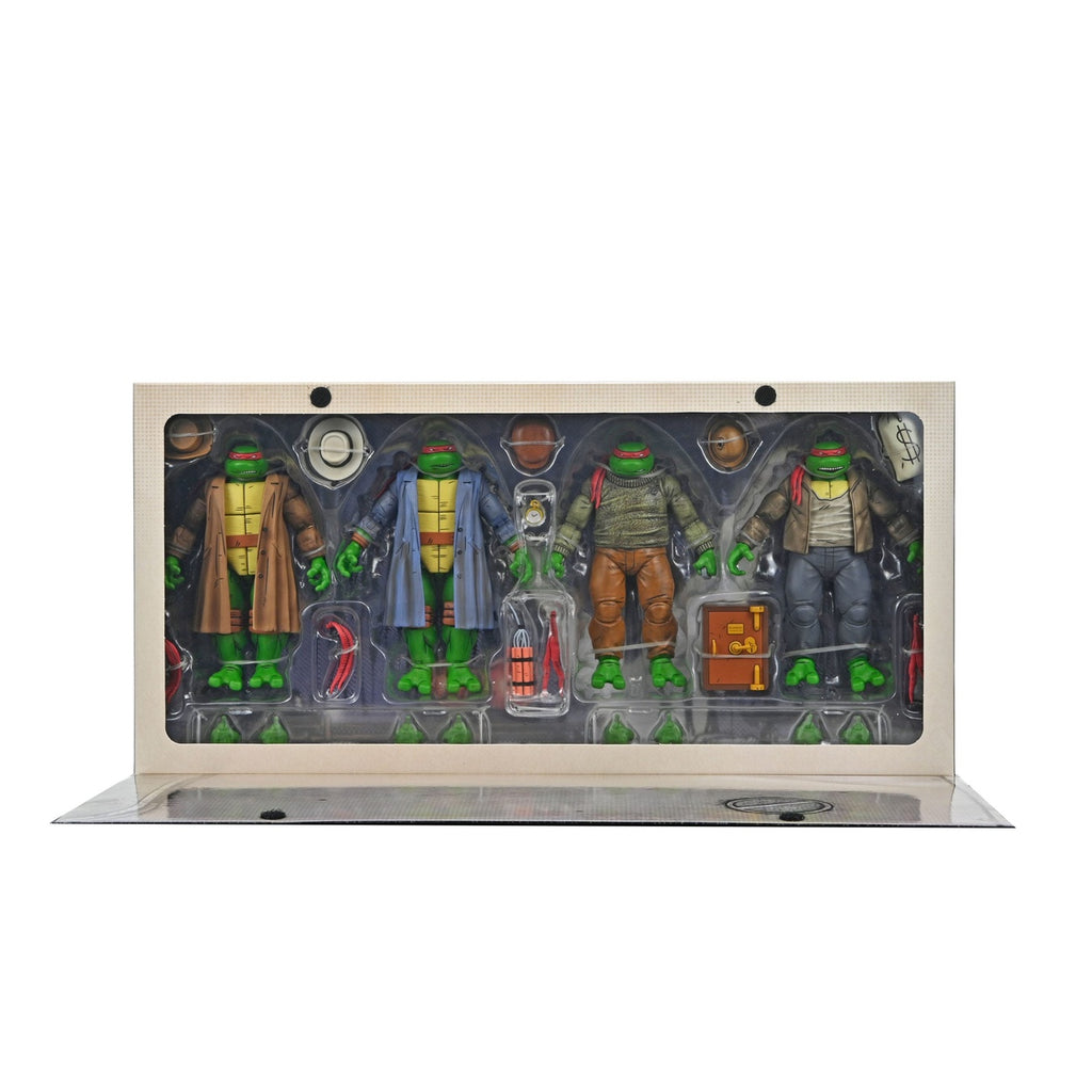 Imagen del producto Teenage Mutant Ninja Turtles Pack de 4 figuras de acción Gangster Turtles 18 cm
