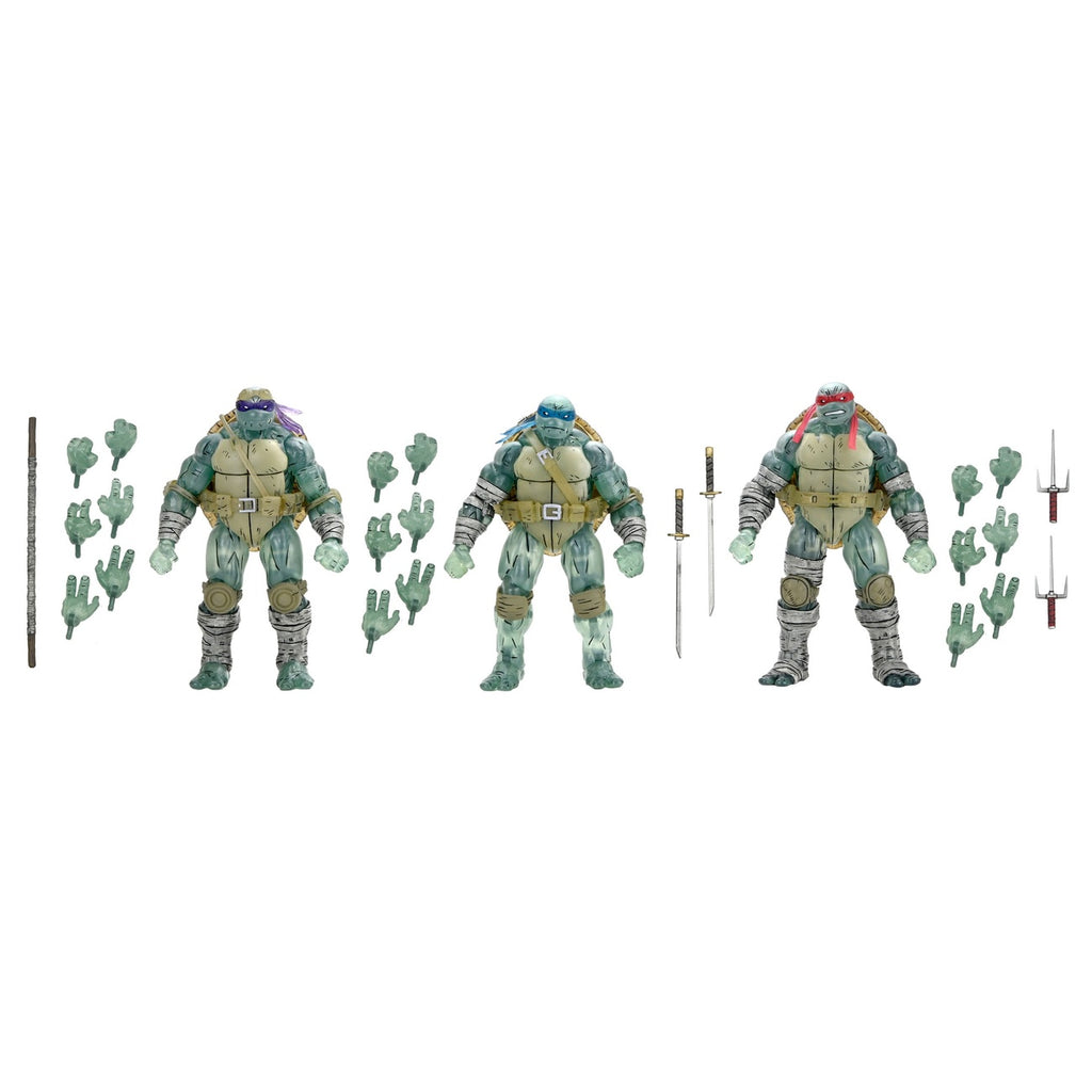 Imagen del producto Teenage Mutant Ninja Turtles (The Last Ronin) Figuras de acción Pack de 3 Ghost Brothers 18 cm
