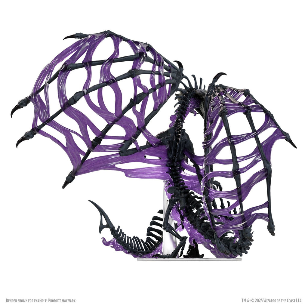 Product image D&D Icons of the Realms Boxed Miniatures pre‑painted Black Dracolich 30 cm