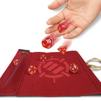Imagen del producto Enhance Tabletop Roll on a Scroll bolsa de dados con dados roja