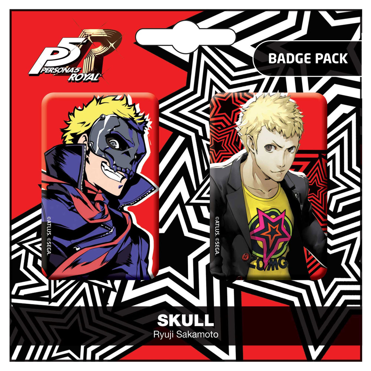 Imagen del producto Persona 5 Royal Pack doble de chapas Skull / Ryuji Sakamoto