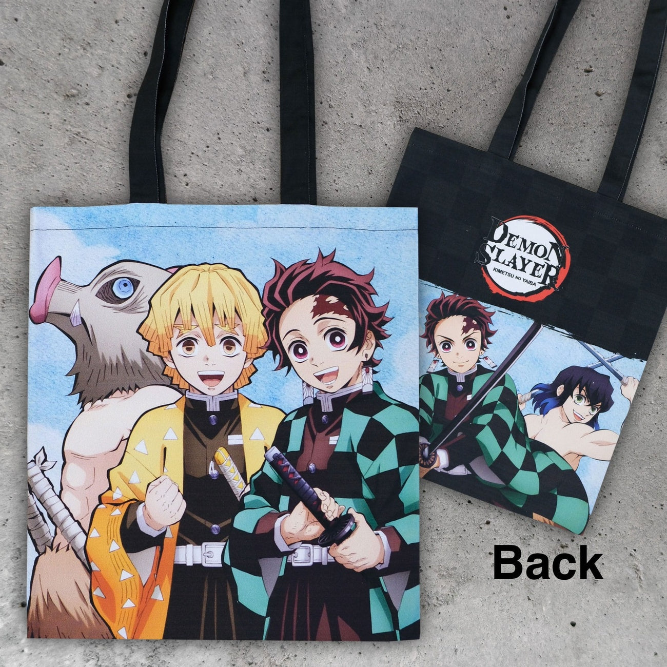 Imagen del producto Demon Slayer: Kimetsu no Yaiba Bolsa de mano Inosuke, Zenitsu, Tanjiro