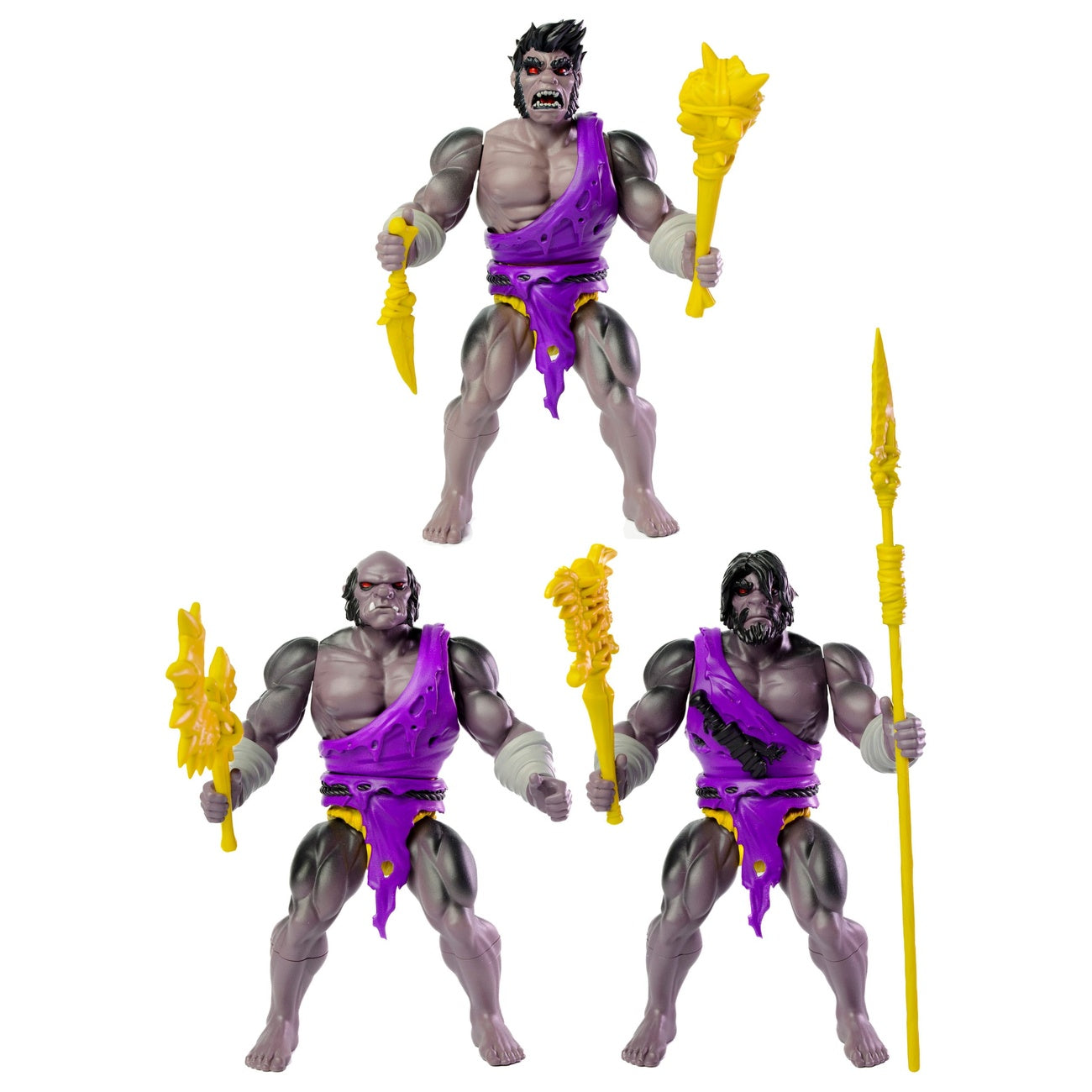 Imagen del producto Legends of Dragonore Wave 2: Dragon Hunt – Pack de 3 figuras de acción Brukteror Cave Men 14 cm