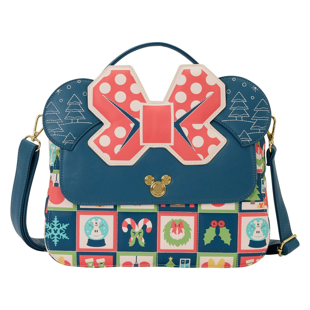 Imagen del producto Disney by Loungefly Bandolera Mickey and Minnie Holiday