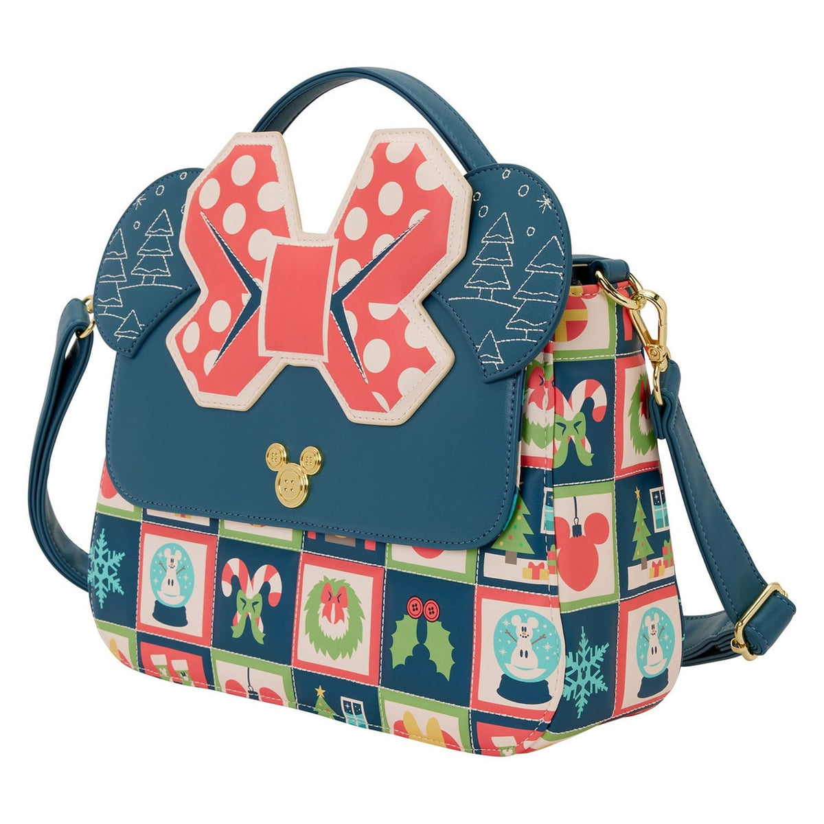 Imagen del producto Disney by Loungefly Bandolera Mickey and Minnie Holiday