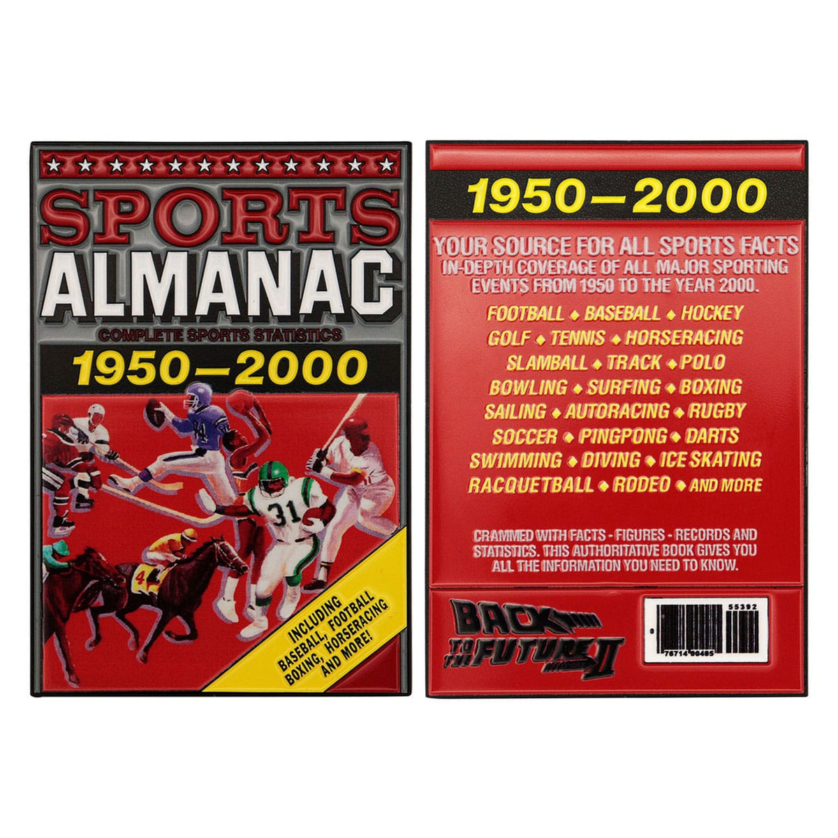 Imagen del producto Regreso al Futuro lingote de metal Sports Almanac Edición Limitada