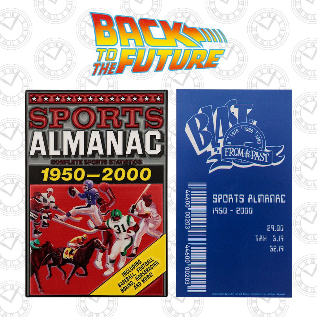 Imagen del producto Regreso al Futuro lingote de metal Sports Almanac Edición Limitada