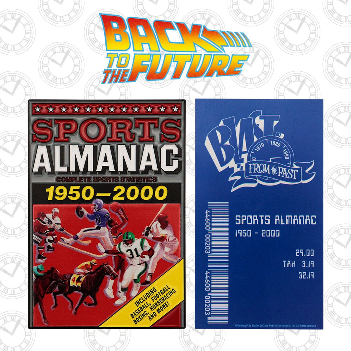 Imagen del producto Regreso al Futuro lingote de metal Sports Almanac Edición Limitada