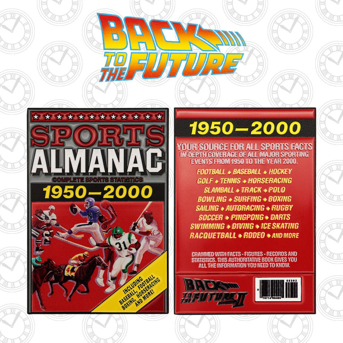 Imagen del producto Regreso al Futuro lingote de metal Sports Almanac Edición Limitada
