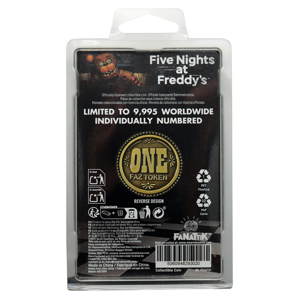 Imagen del producto Five Nights at Freddy's Moneda coleccionable One Faz Token Edición Limitada