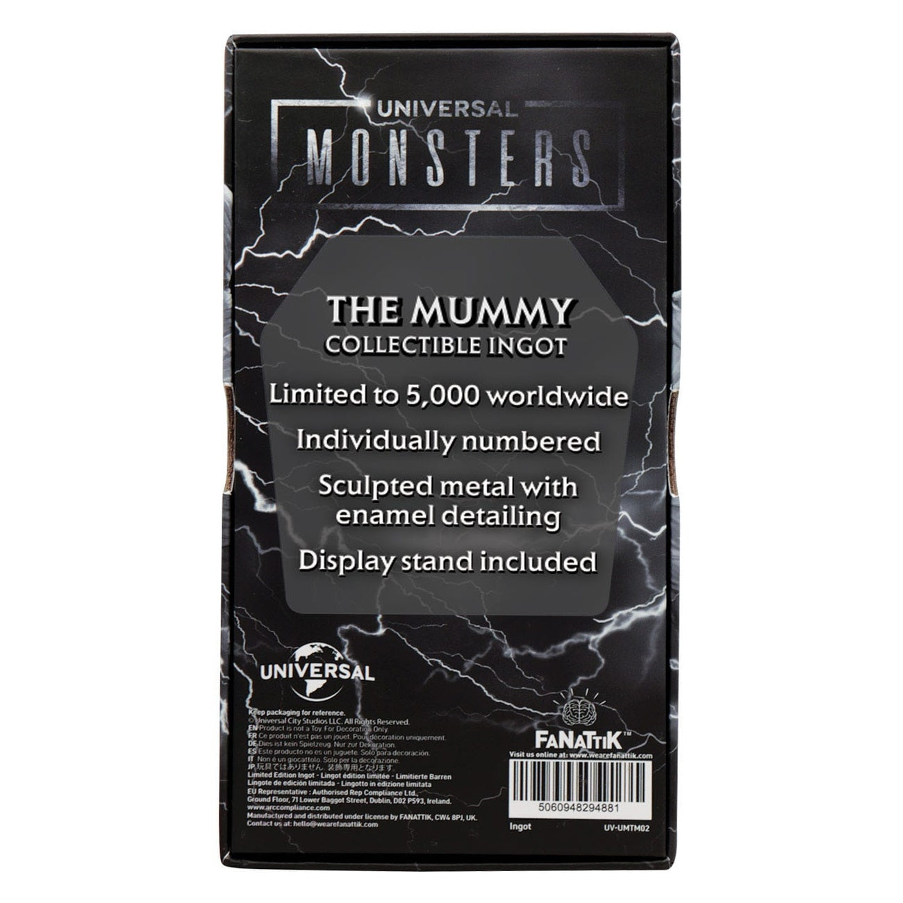 Imagen del producto Universal Monsters Lingote Metálico El Monstruo de Frankenstein Edición Limitada