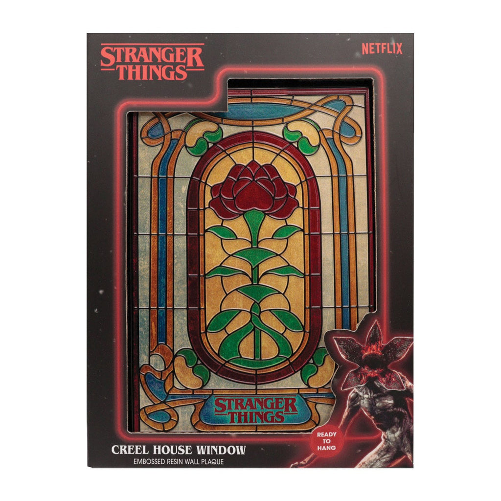 Imagen del producto Stranger Things Letrero de resina Ventana de vidriera de la Casa Creel