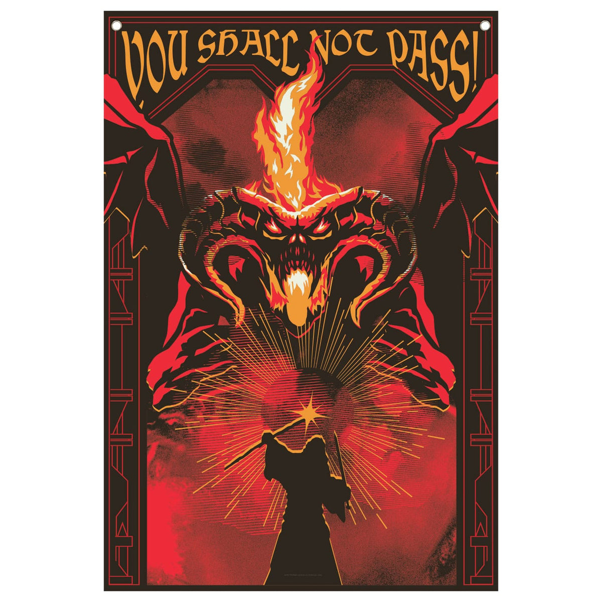 Imagen del producto El Señor de los Anillos Tapiz de pared You shall not pass! 125 x 85 cm