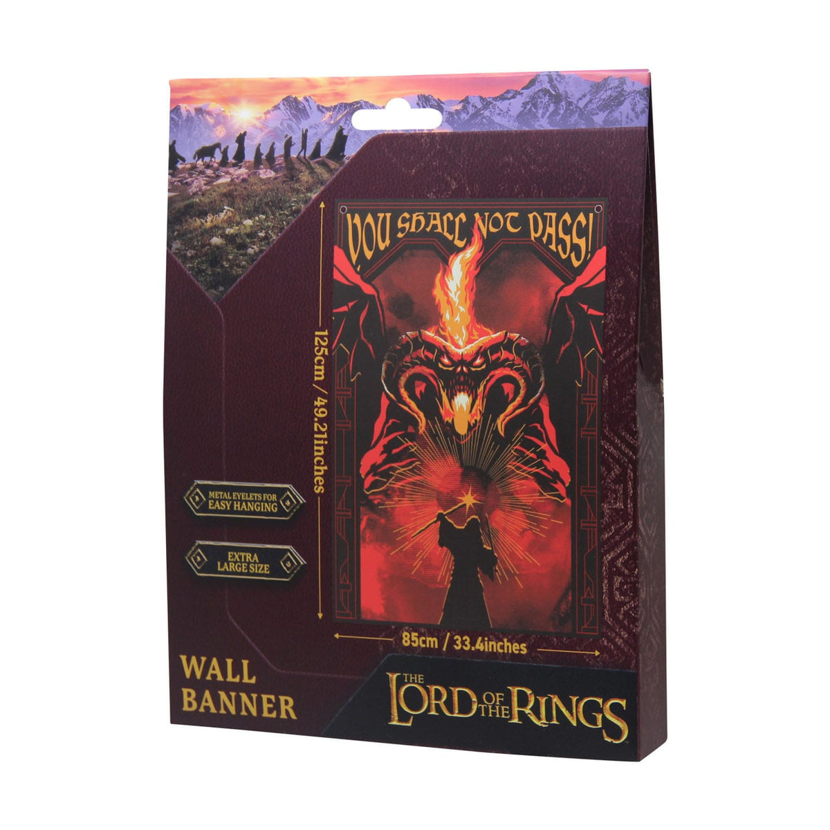 Imagen del producto El Señor de los Anillos Tapiz de pared You shall not pass! 125 x 85 cm