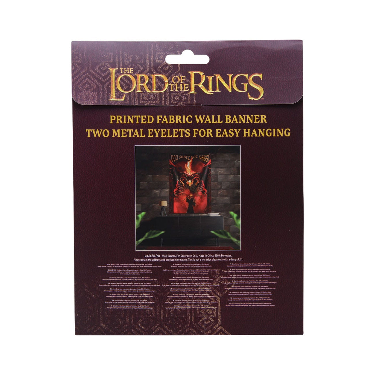 Imagen del producto El Señor de los Anillos Tapiz de pared You shall not pass! 125 x 85 cm