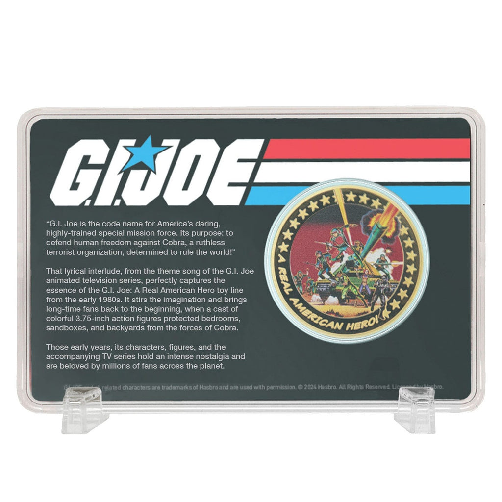 Imagen del producto G.I. Joe Moneda coleccionable A Real American Hero 60 aniversario edición limitada chapada en oro de 24 quilates