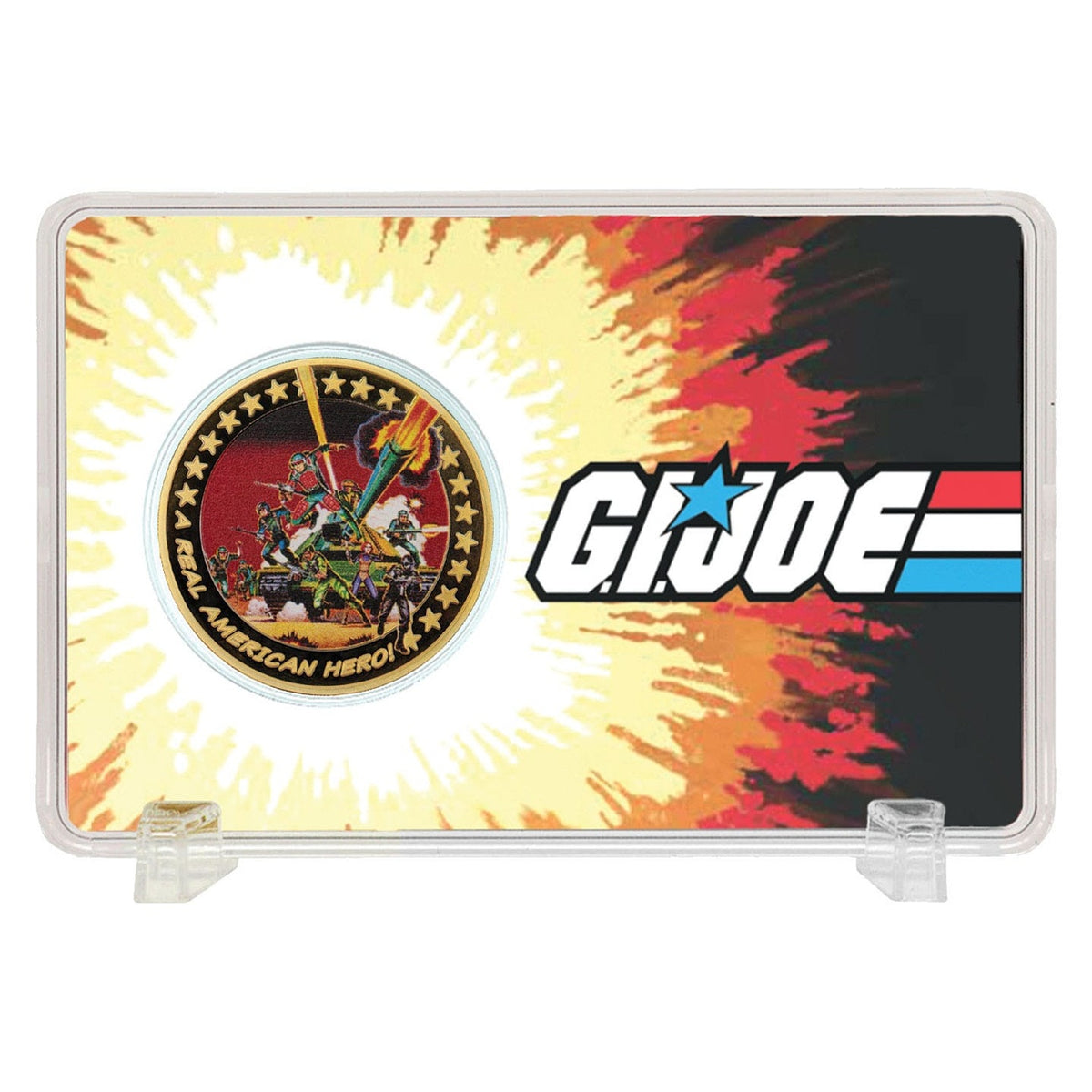 Imagen del producto G.I. Joe Moneda coleccionable A Real American Hero 60 aniversario edición limitada chapada en oro de 24 quilates