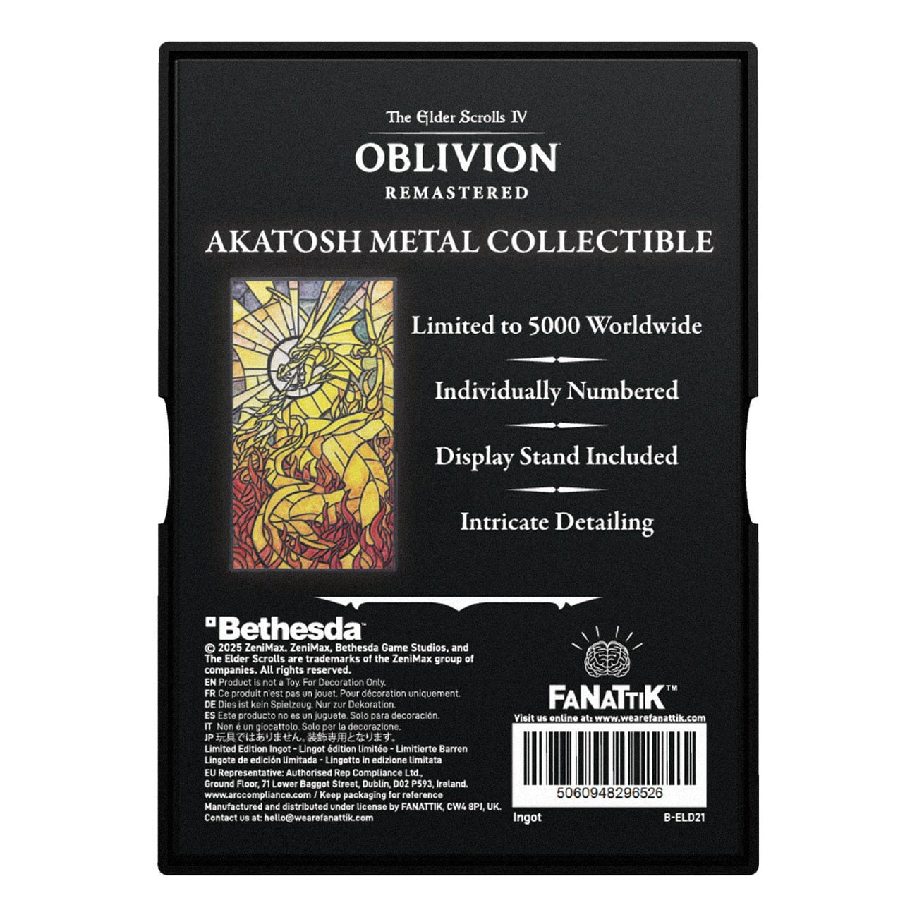Imagen del producto The Elder Scrolls IV: Oblivion Lingote de metal Akatosh