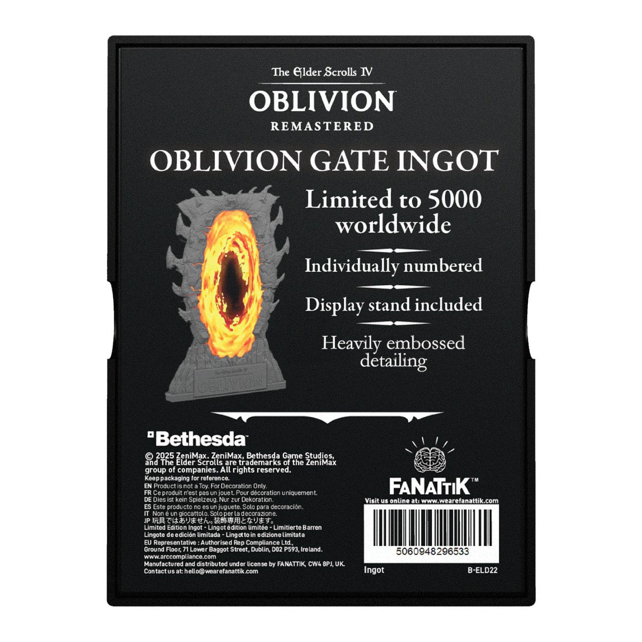 Imagen del producto The Elder Scrolls IV: Oblivion Lingote de metal Gates