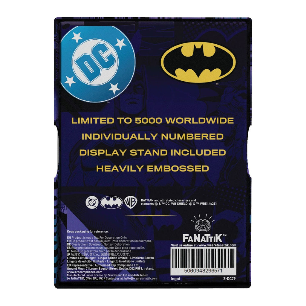 Imagen del producto DC Comics Lingote de Metal Batman Detective Comics n.º 9 Edición Limitada