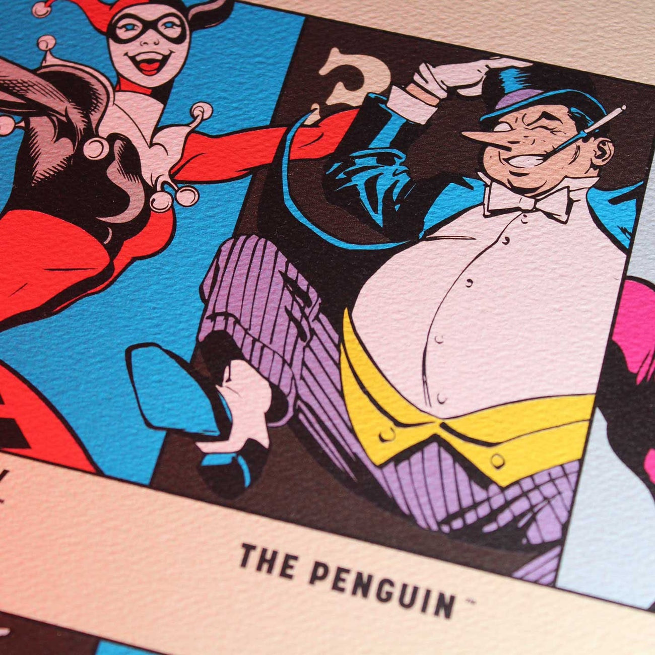 Imagen del producto DC Comics Lámina artística 90th Anniversary Villains Edición limitada 42 x 30 cm