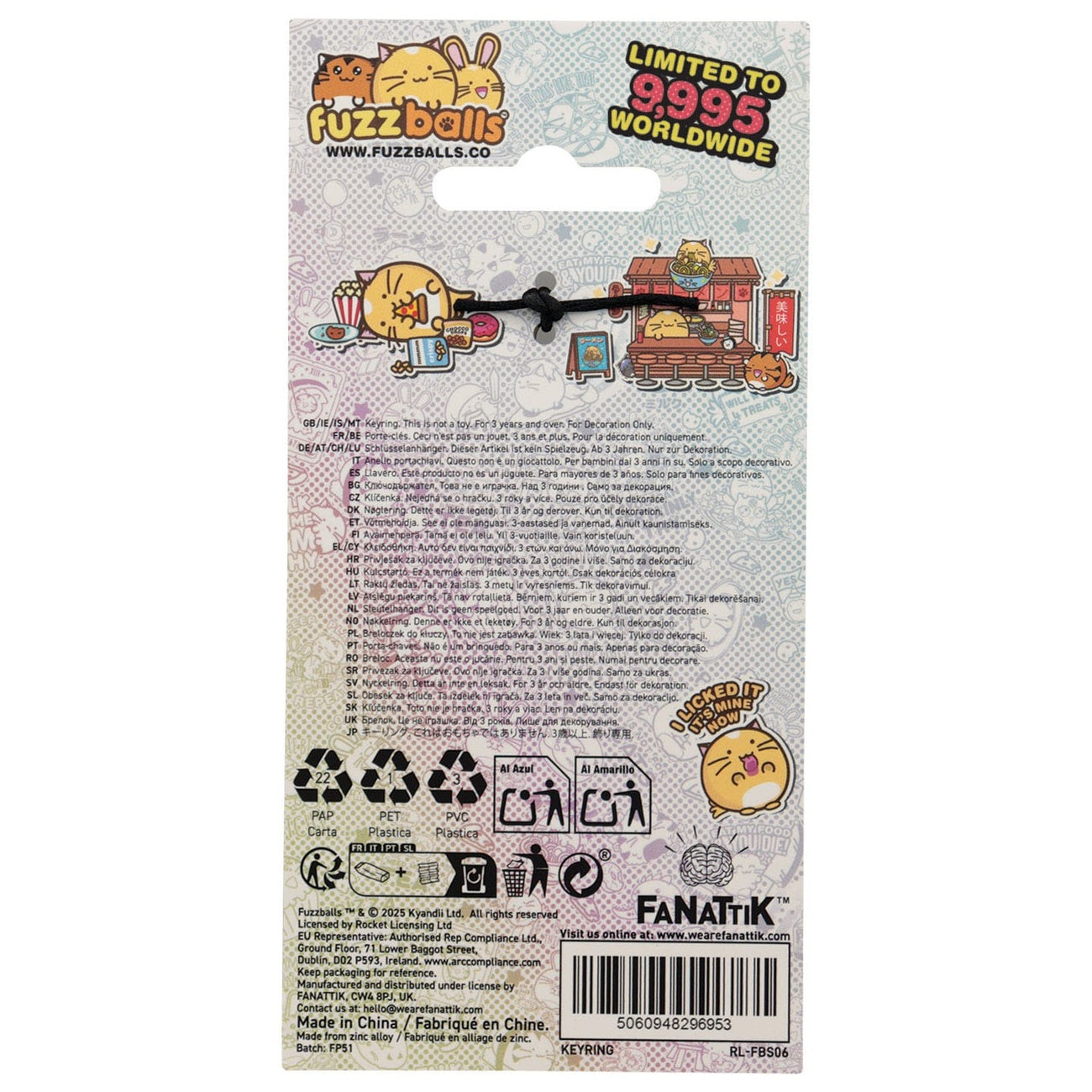 Imagen del producto Llavero Fuzzballs Whisky Noodles Edición Limitada