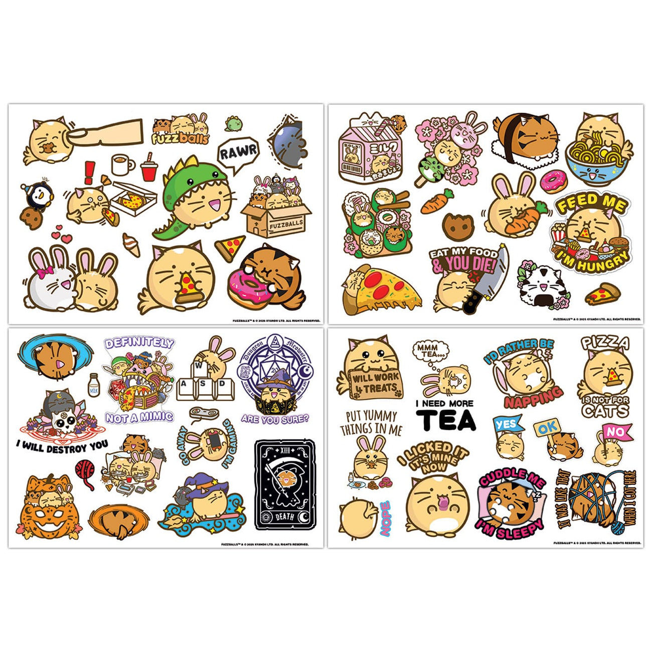 Imagen del producto Pack de pegatinas tech Fuzzballs