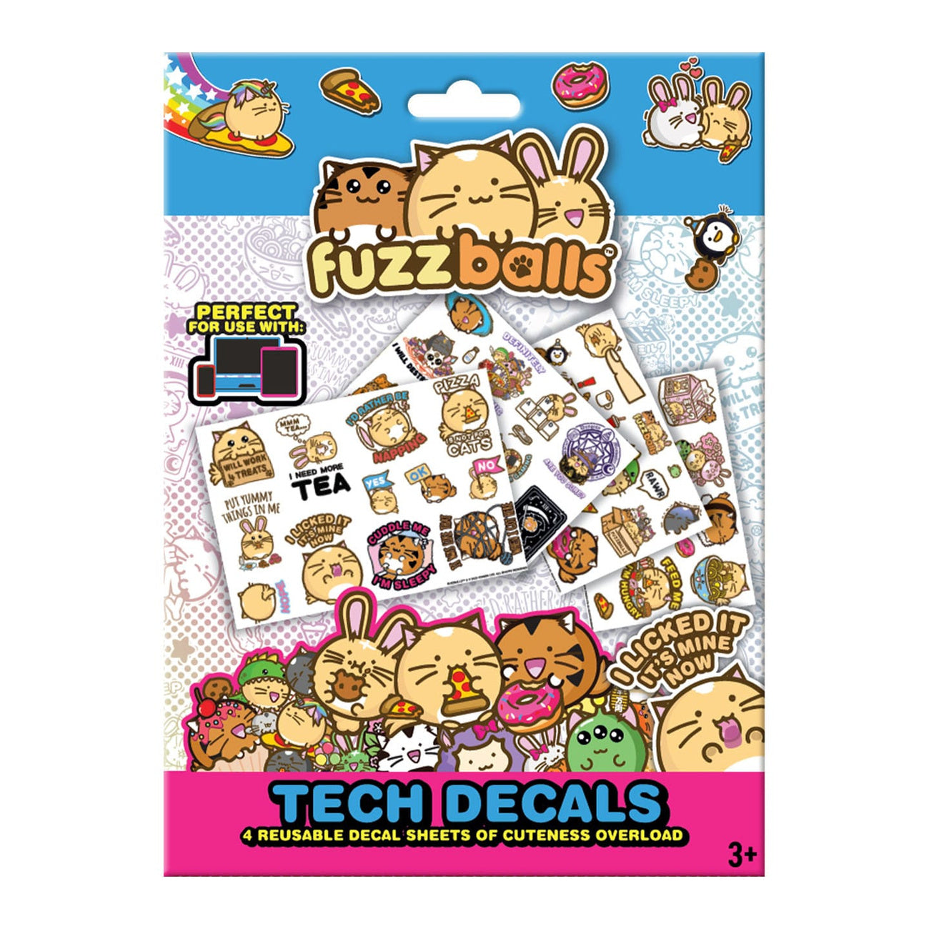 Imagen del producto Pack de pegatinas tech Fuzzballs
