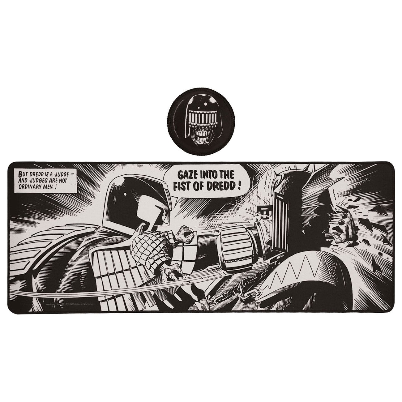 Imagen del producto 2000 AD Alfombrilla de escritorio y posavasos Judge Dredd