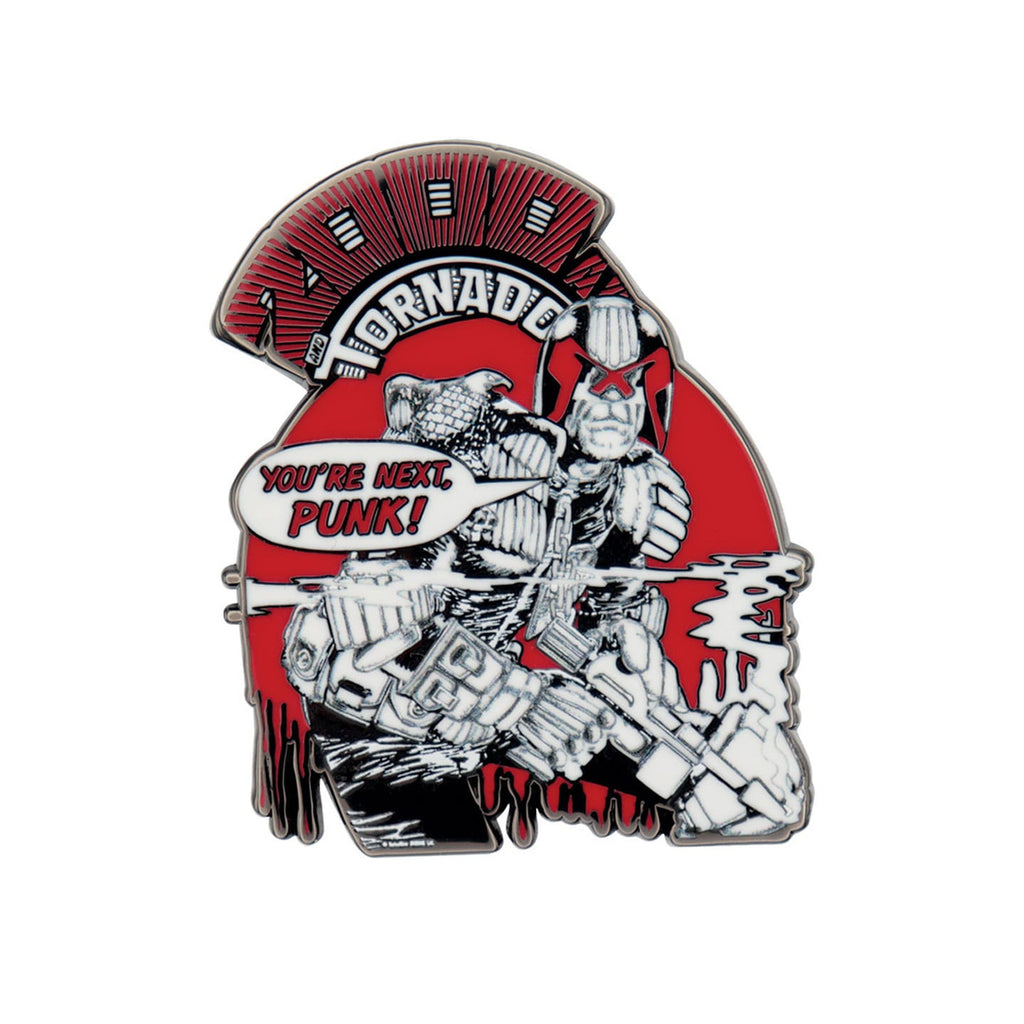 Imagen del producto 2000 AD Pin Judge Dredd You're Next Punk Edición Limitada