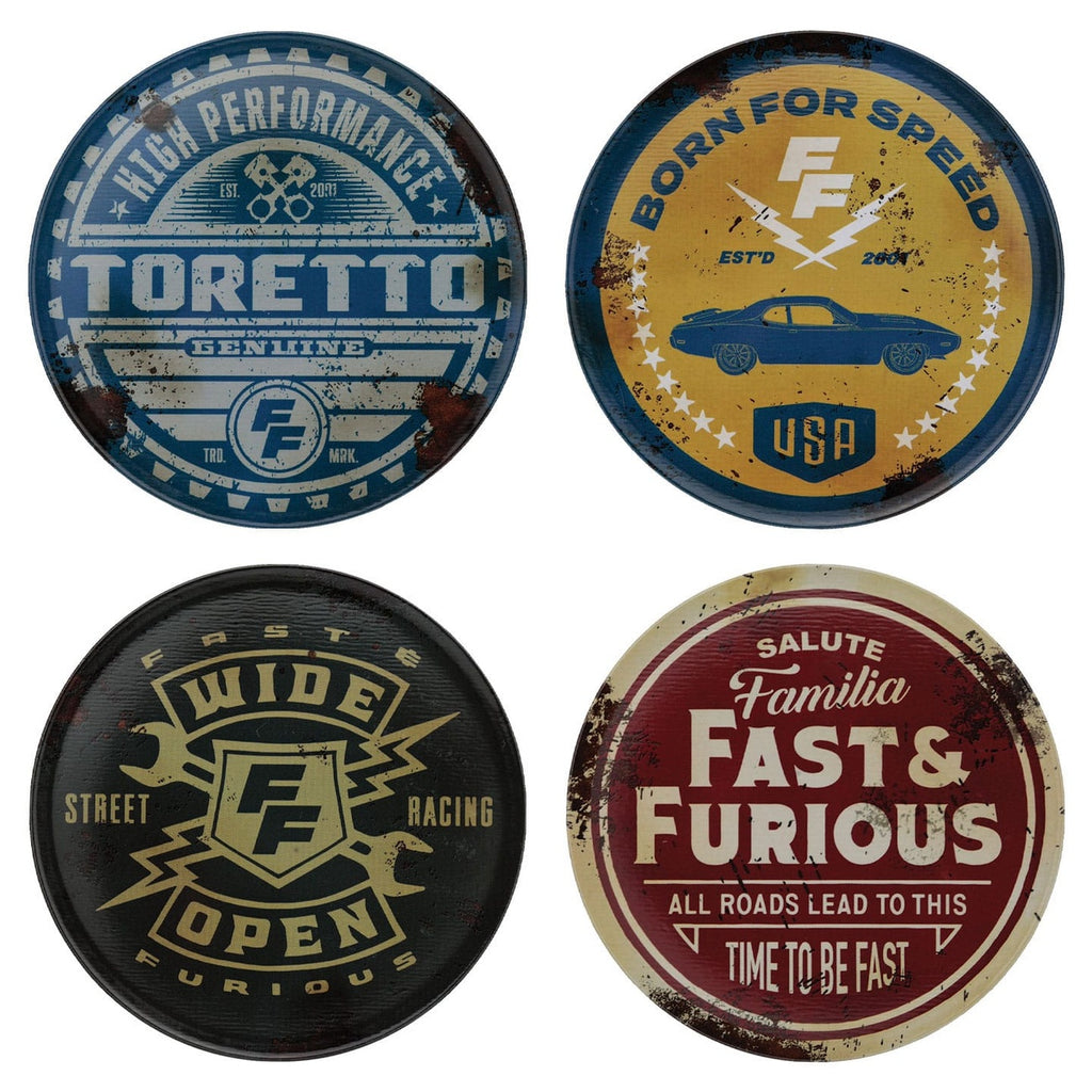Imagen del producto Fast & Furious Set de 4 posavasos estilo vintage