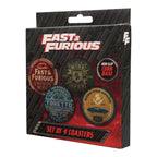 Imagen del producto Fast & Furious Set de 4 posavasos estilo vintage