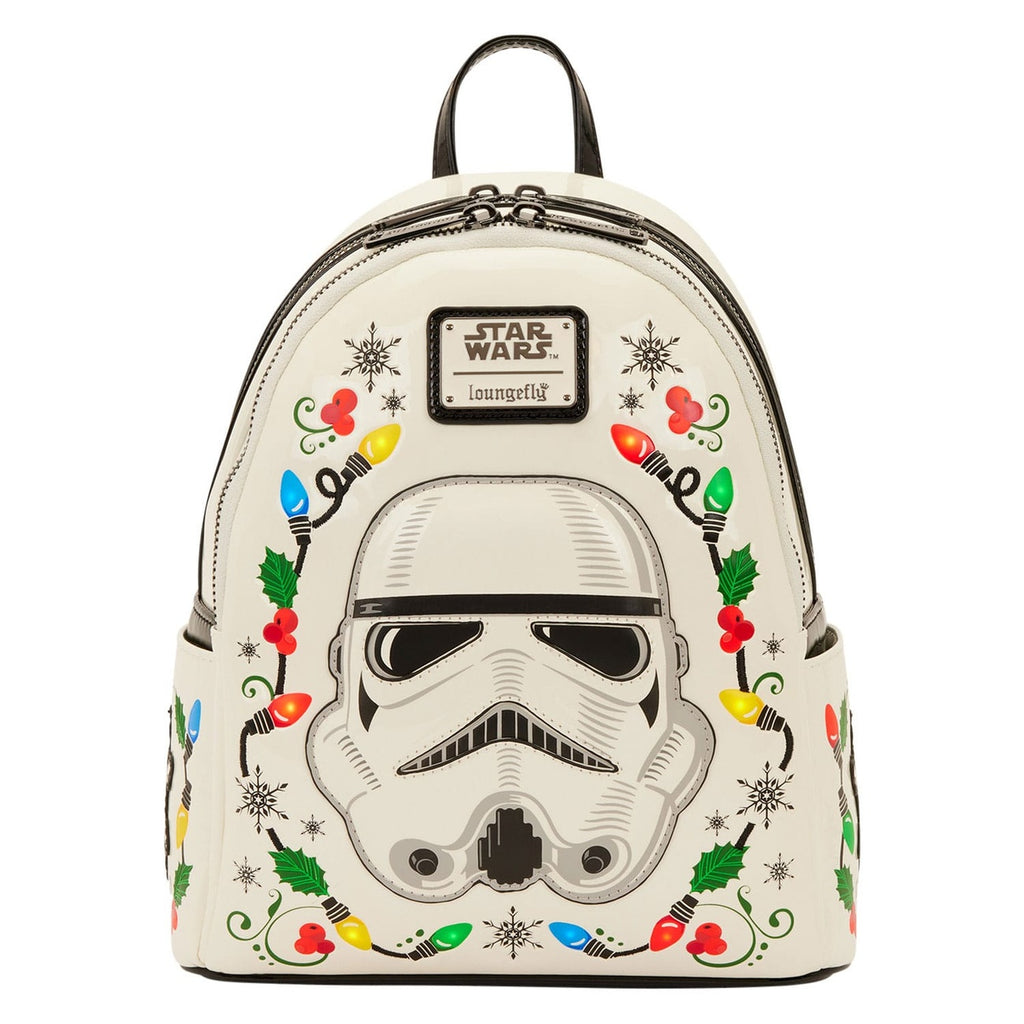 Imagen del producto Star Wars by Loungefly Mini mochila Stormtrooper Holiday