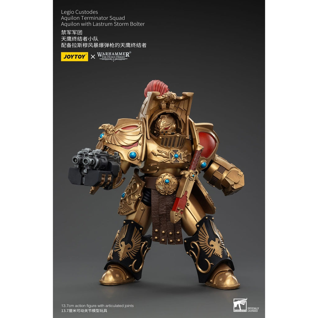 Imagen del producto Warhammer The Horus Heresy figura de acción 1/18 Legio Custodes Aquilon Terminator Squad Aquilon con Lastrum Storm Bolter 14